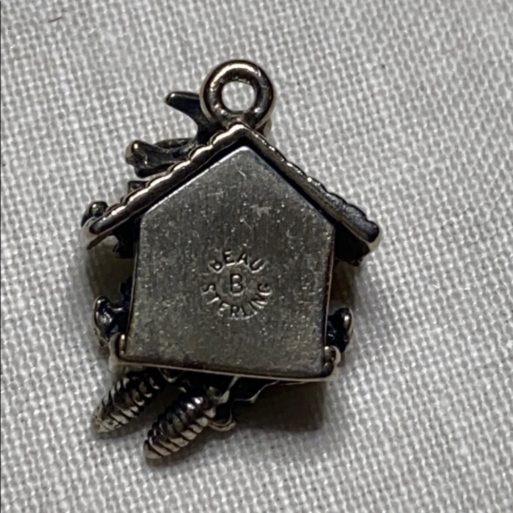 Sterling Silver Black Forest Pendulum Cuckoo Clock - image 5